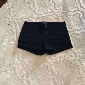 American Eagle black midi shorts